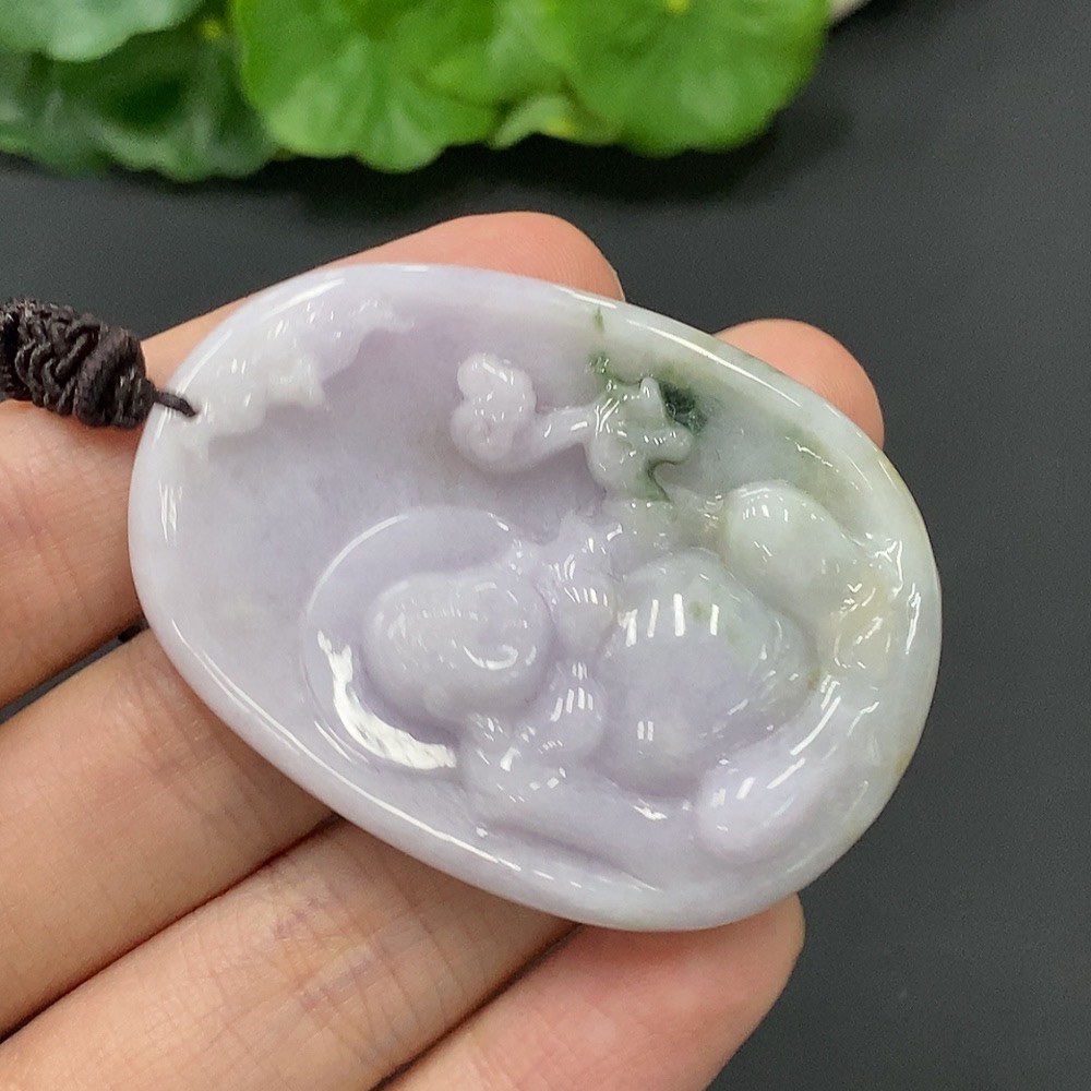 F08444540 Jadeite Buddha Pendant