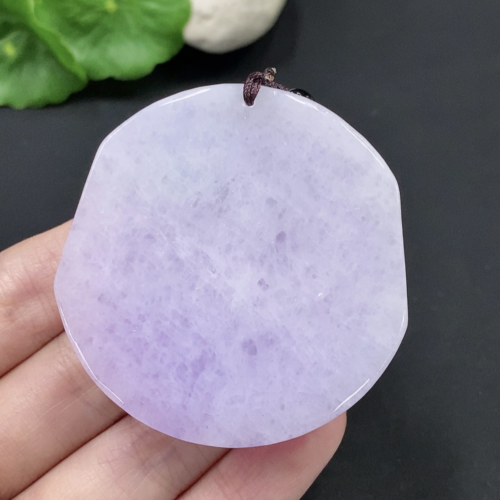 F24748672 Jadeite Landscape Pendant Total Weight Approx. 87.2g (Including Rope Weight)