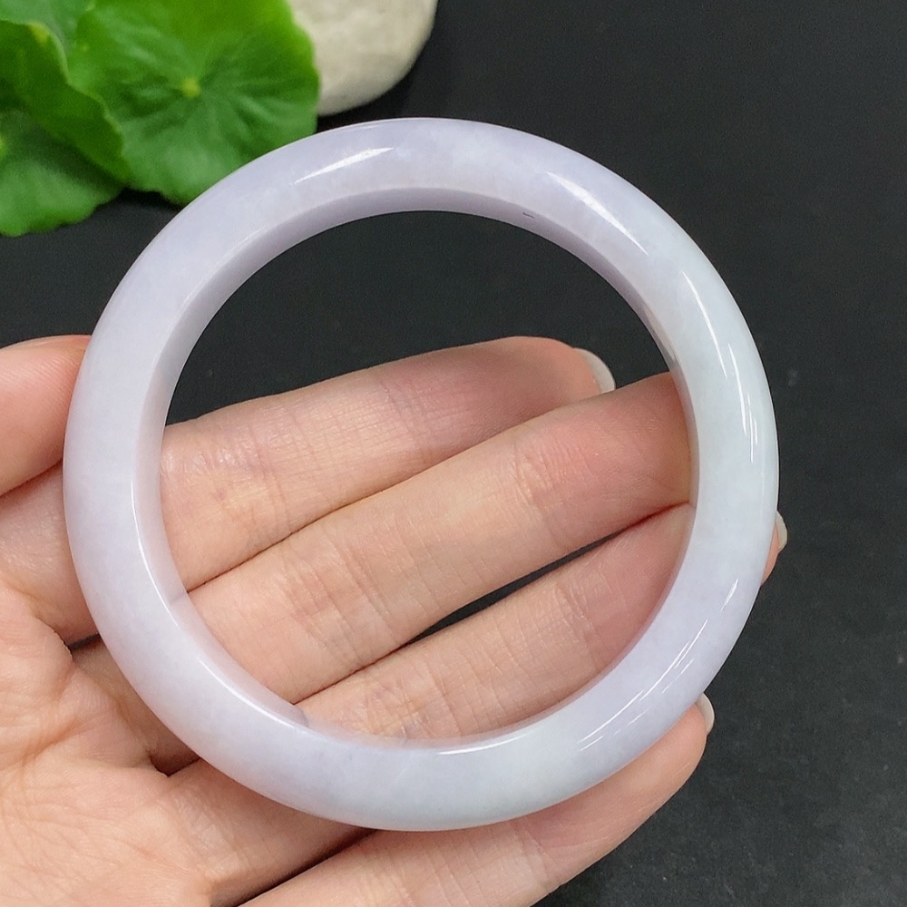 F34003077 Jadeite Round Bracelet, Total Weight Approx. 59.2g, Size 57