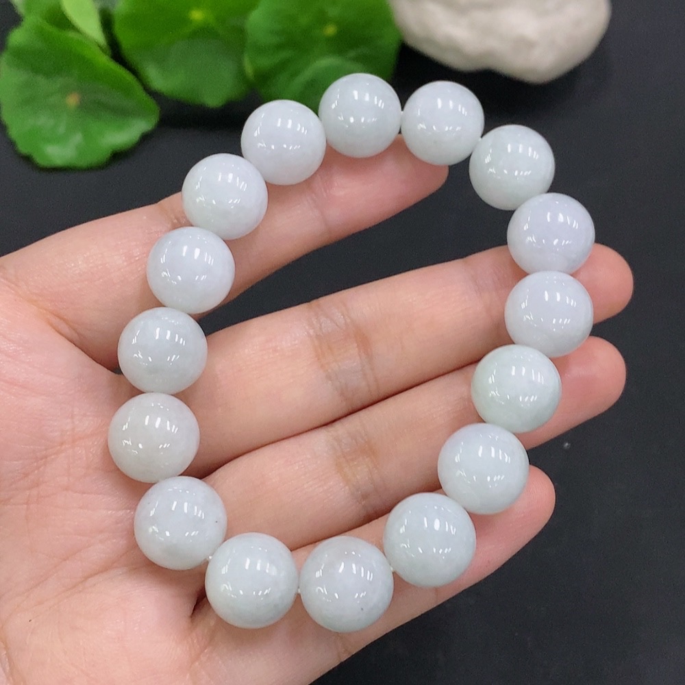 F34962497 Jadeite Bracelet Total Weight Approx. 52.6g Size 12.4mm