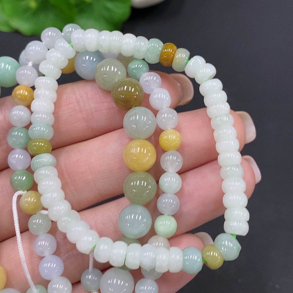 F26017500 Jadeite Bracelet, Color Origin Undetermined