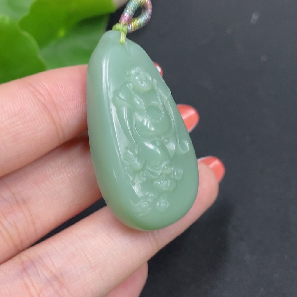 H34026022 Hetian Jade Jasper Pendant - Buddha, Total Weight Approx. 18.8g
