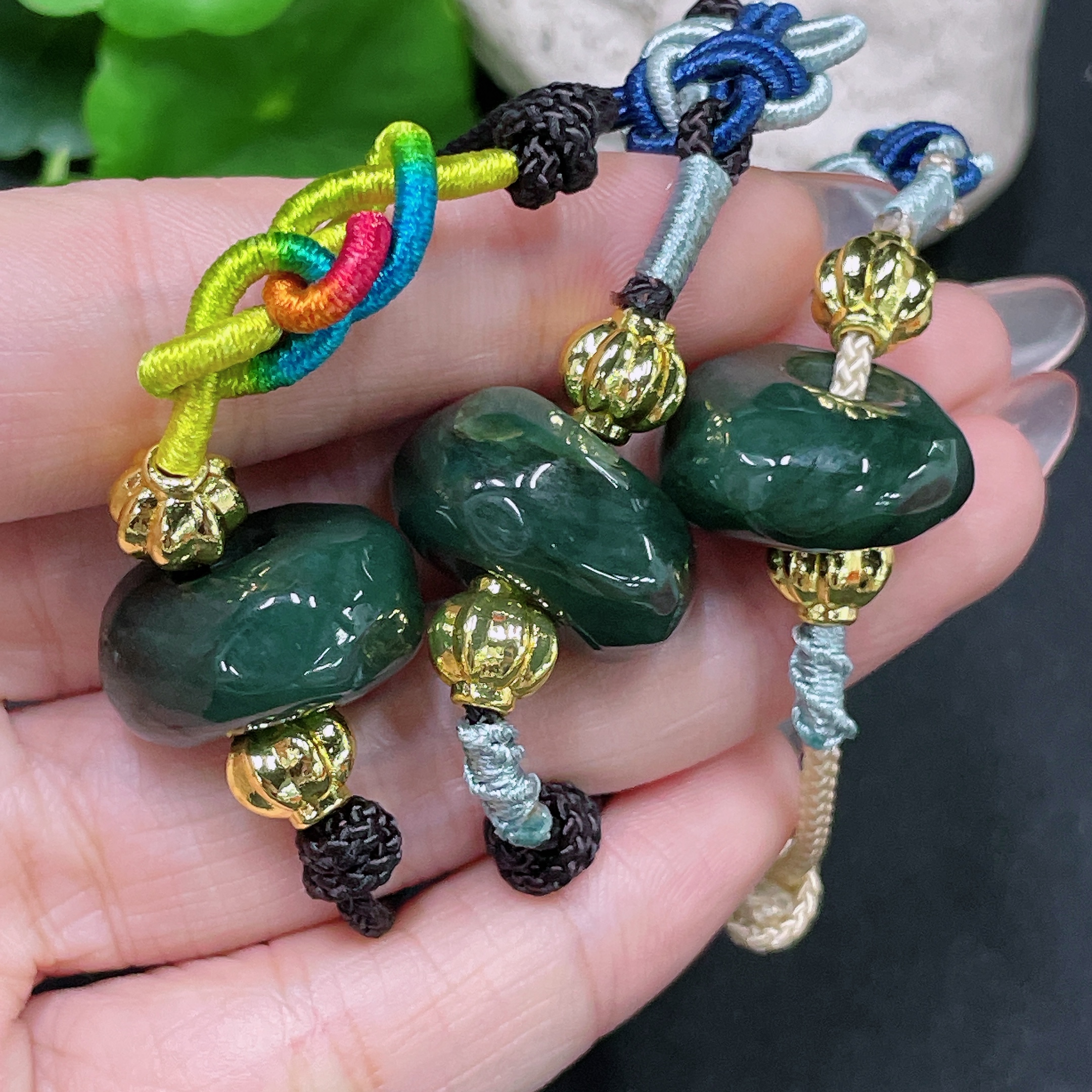 F34020002 Jadeite Pendants Sell as a Lot Non-Gold