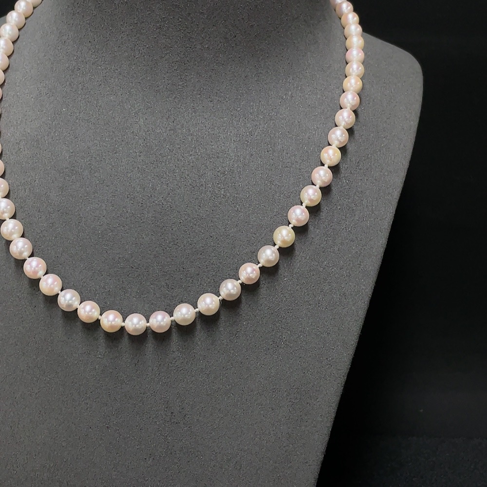C32784539 Seawater Pearl Necklace Non-Gold Total Weight Approx. 26.75g Ca. 6.5mm