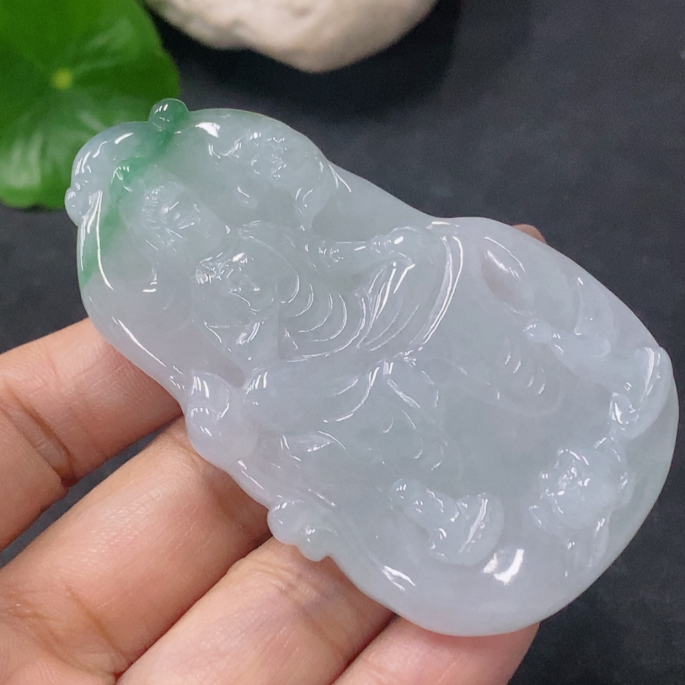 F34041994 Jadeite Pendant Guanyin, Total Weight Approx. 30.65g