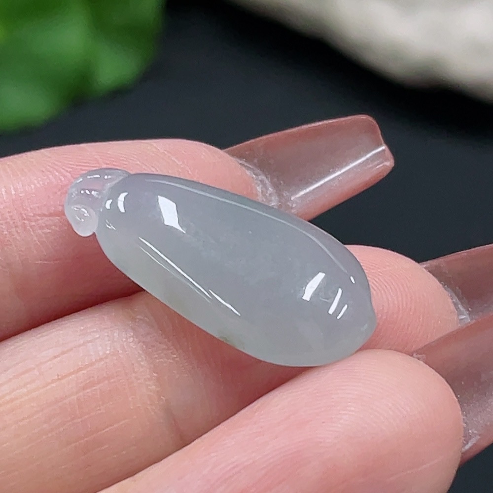 F27096441 Jadeite Fu Gua Pendant Total Weight Approx. 3.19g