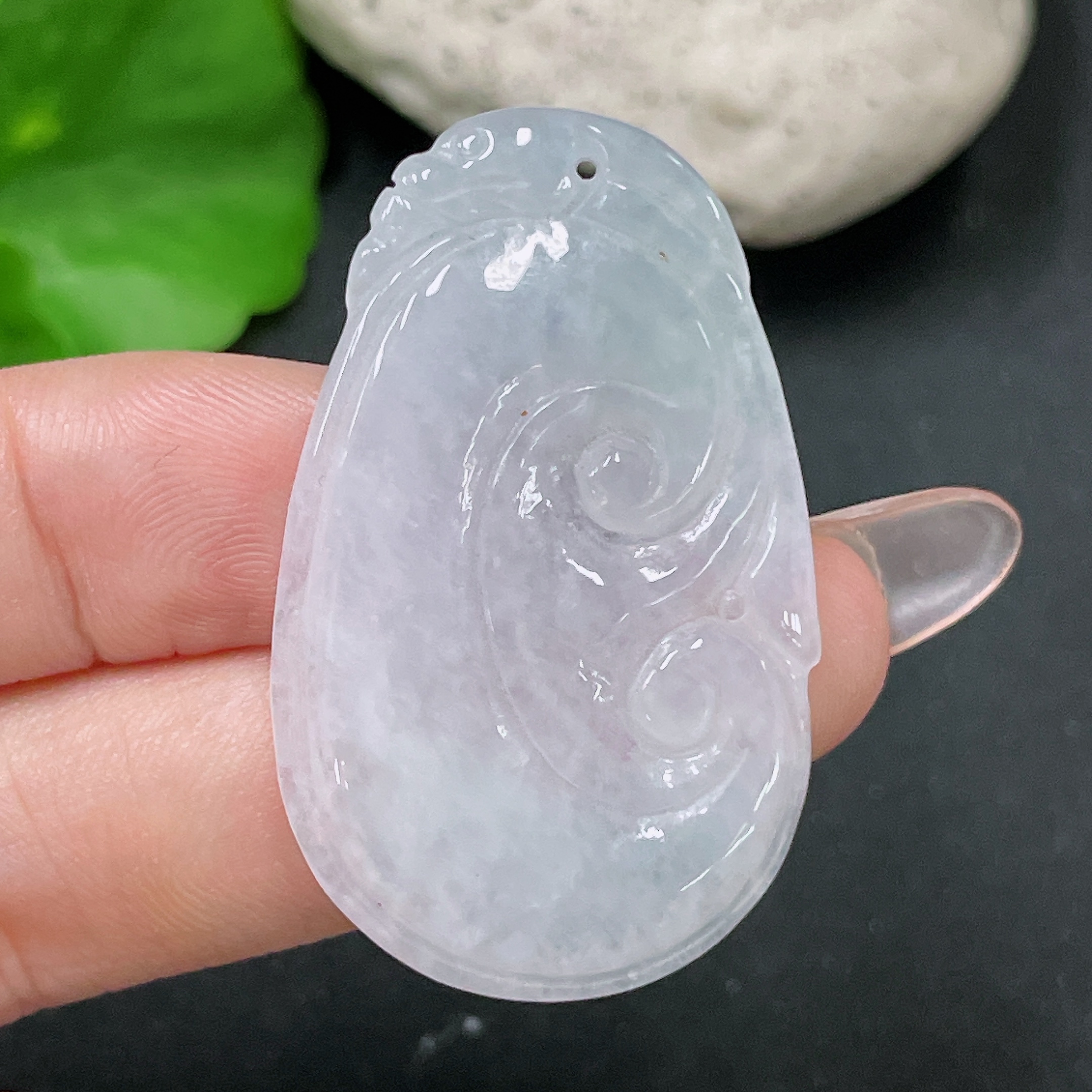 F34019996 Jadeite Pendant Ruyi Total Weight About 7.2g