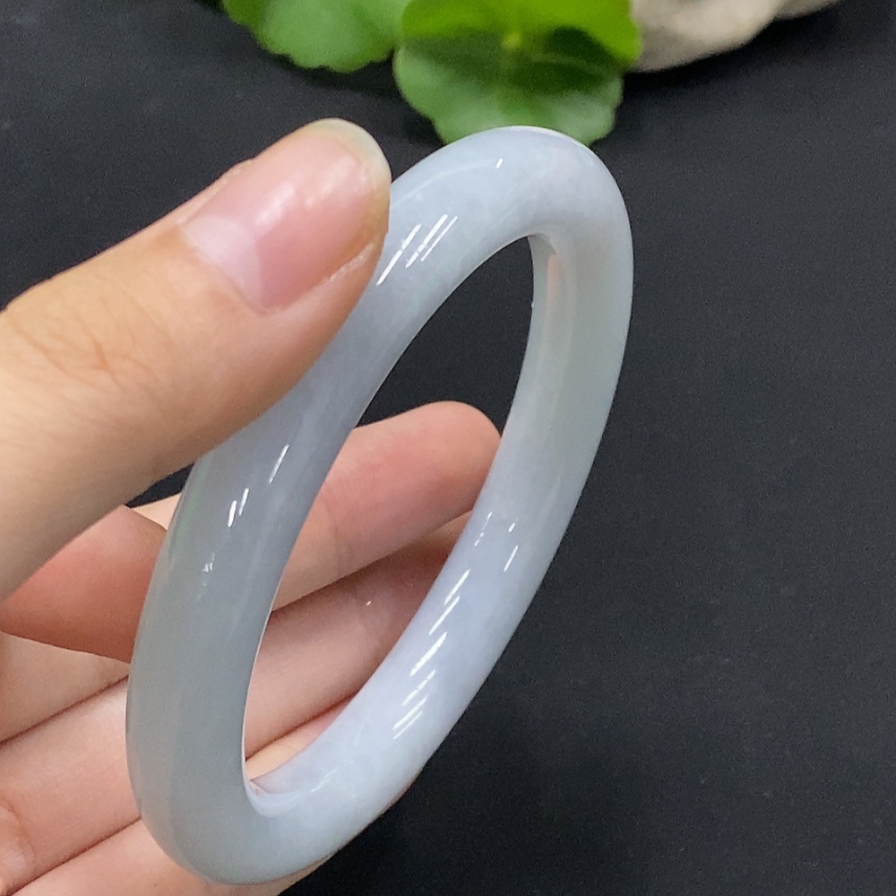 F33926851 Jadeite Round Bangle Size 57.3 Total Weight Approx. 54.39g