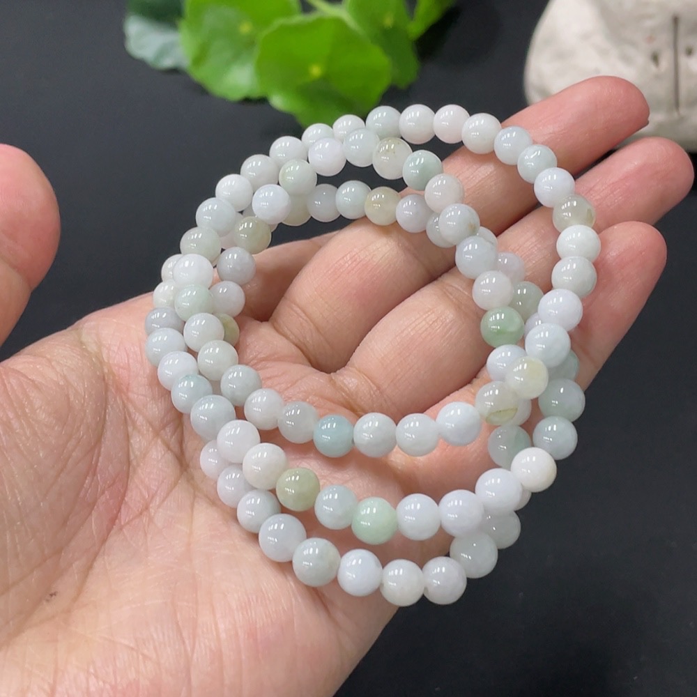 F31631580 Jadeite Bead Bracelet Approx. 5.9mm