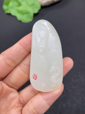 H41905330 和田玉挂件   关公     货品总重约31g