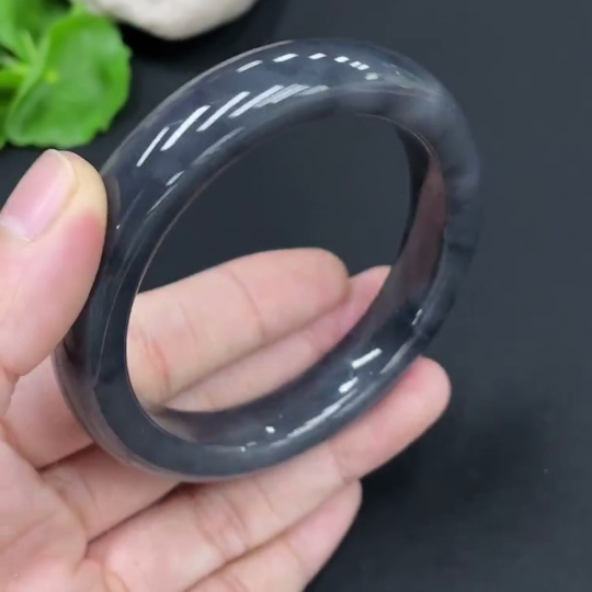 H29352334 Khotan Jade Round Bracelet Size 53.6 Total Weight Approx. 50.4g