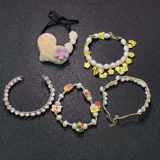 C34038576 Pearl Jewelry Non-Gold Total Weight Approx. 58.9g Including Rope Sell as a Lot