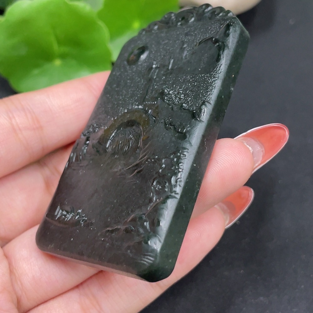 H34026040 Hetian Jade Pendant - Landscape Plaque, Total Weight Approx. 59.1g