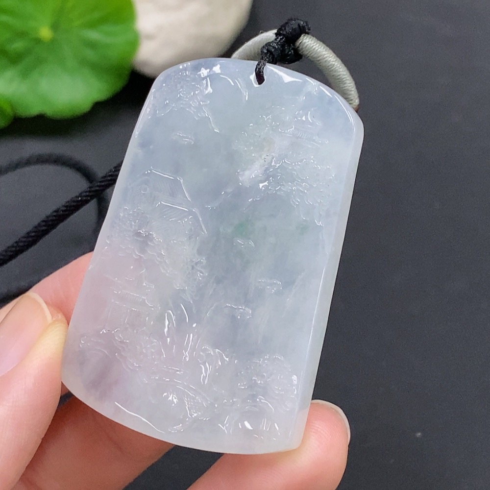 F22491224 JadeiteLandscape Pendant Total Weight 30.807g