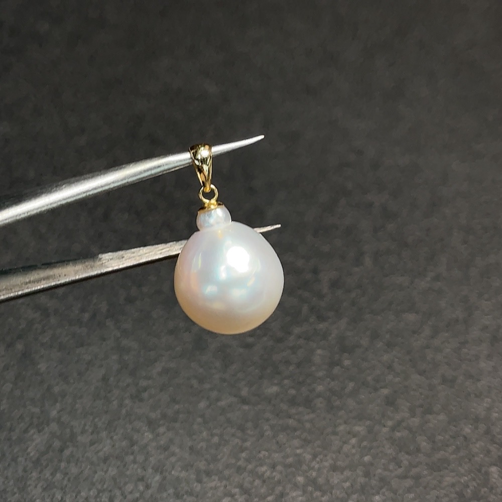 C32782920 18K Sea Water Pearl Pendant, Total Weight Approx. 3.45g, Size Approx. 12.8mm