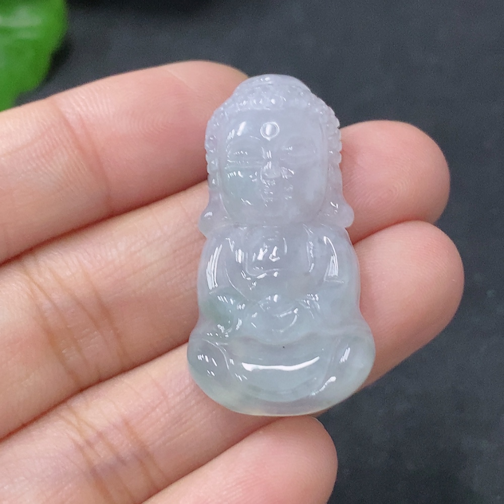 F33886939 Jadeite Pendant Baby Buddha