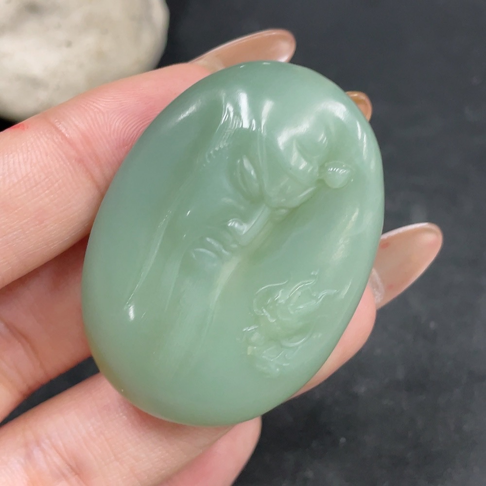 H32726180 Hetian Jade Pendant Guan Gong Total Weight About 30g