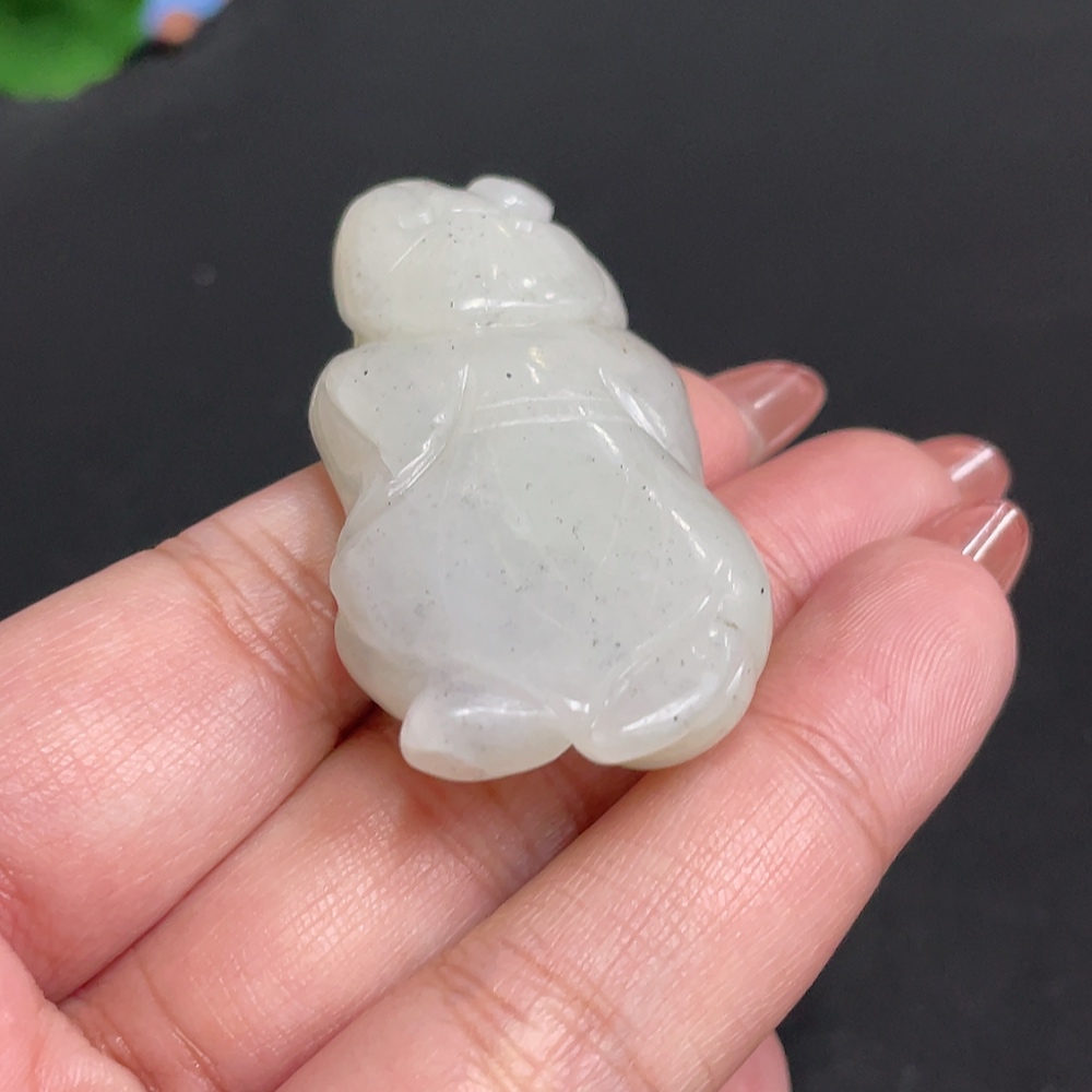 H34055024 Hetian Jade Pendant Child Total Weight About 30g