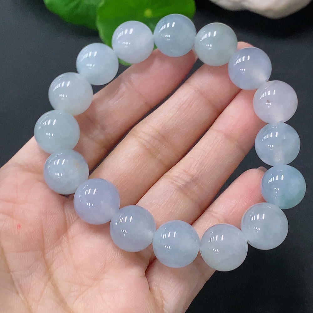 F29350169 Jadeite Bead Bracelet Approx.12mm Total Weight Approx.45.38g