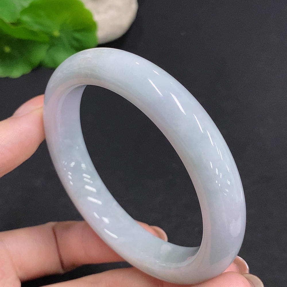 F34061243 Jadeite Round Bracelet Total Weight Approx. 60g Size 57