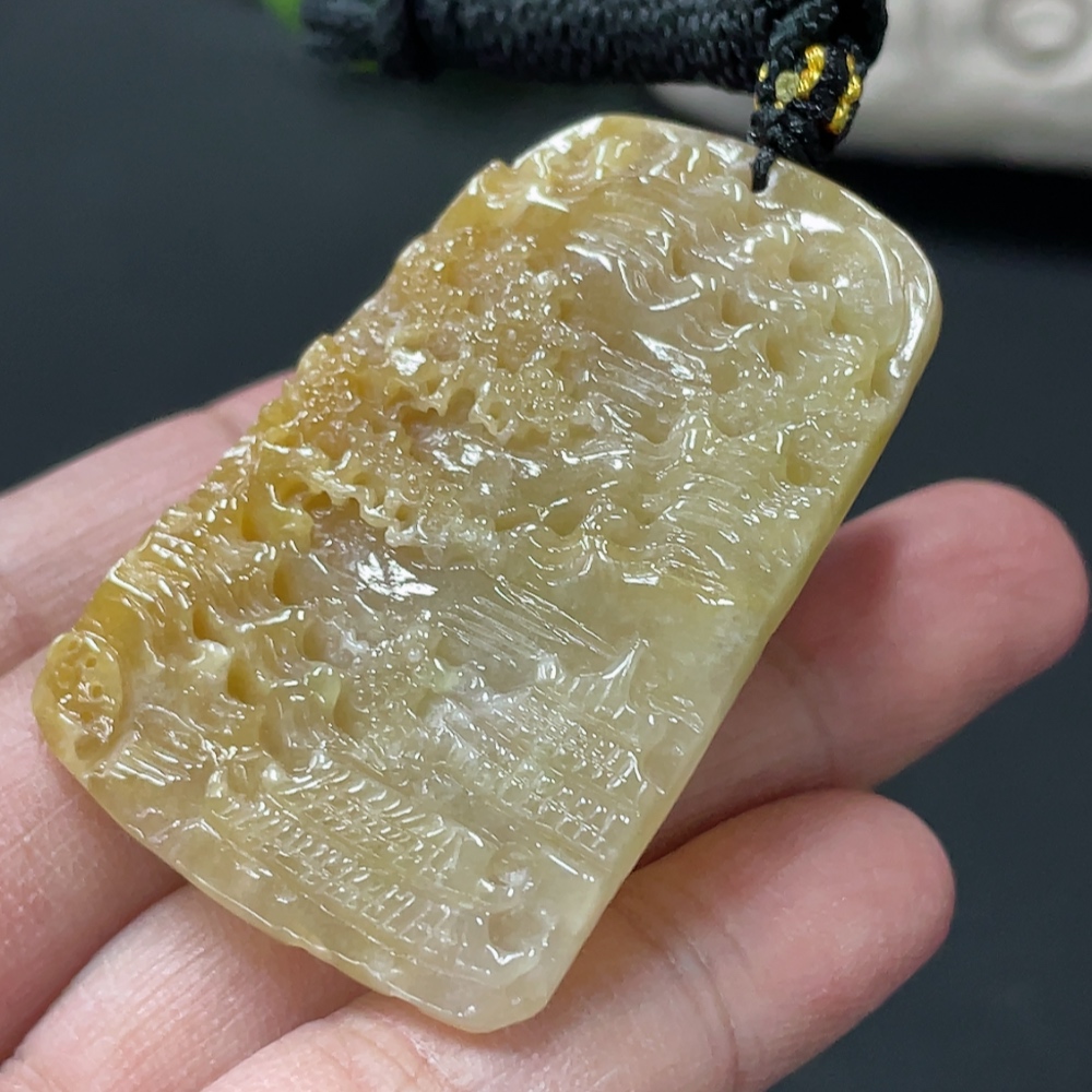 F32769781 JadeiteLandscape Pendant