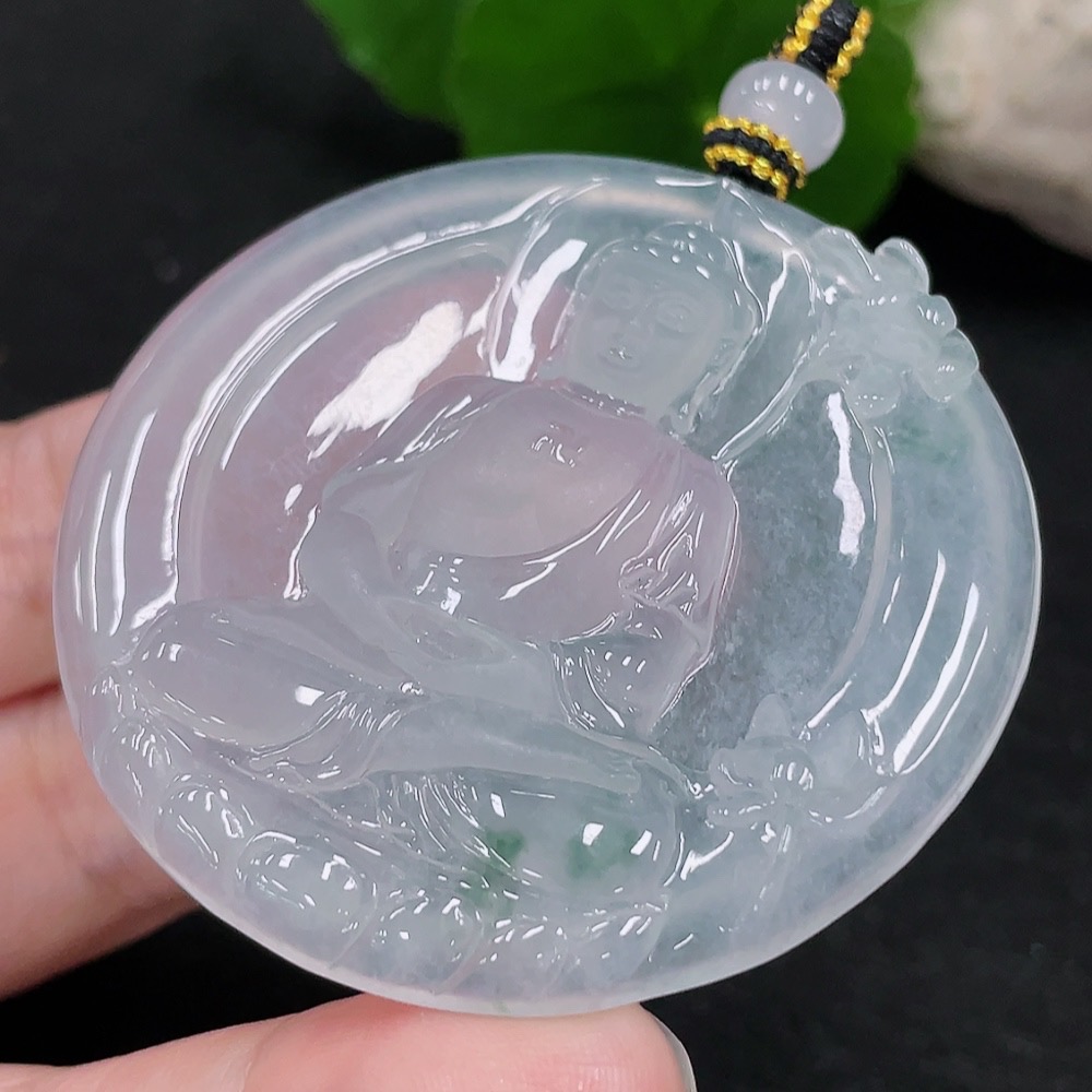 F33827376 JadeiteBuddha Pendant