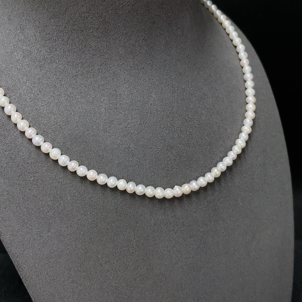 C33923073 Pearl Bead Necklace Non-Gold Total Weight Approx.11.92g Size About 4.3mm