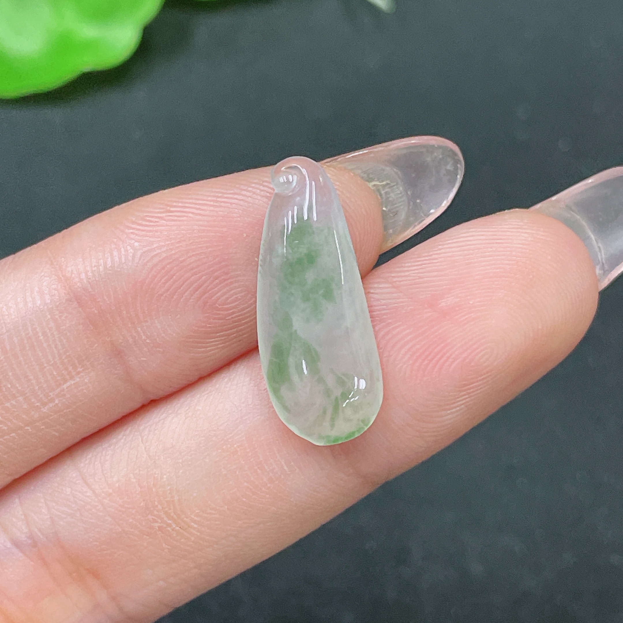 F34046334 Jadeite Pendant Total Weight Approx.1.25g