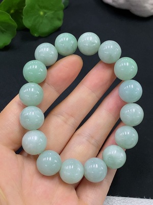 F18982765 Jadeite Bead Necklace Diameter Approx. 12.8 Total Weight 58.217g