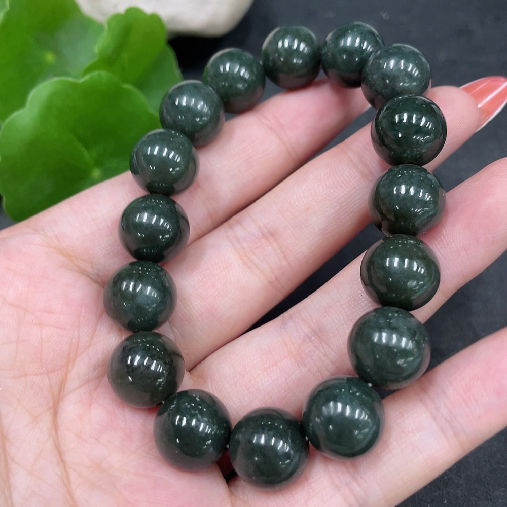 H34960842 Hetian Jade Bracelet, Approx. 12mm, Total Weight Approx. 43.9g
