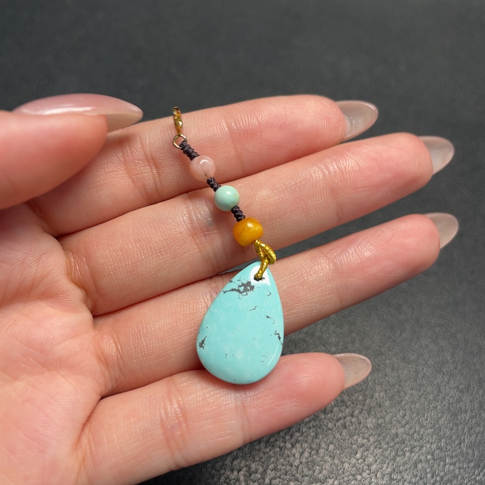 C34009455 Turquoise Pendant Non-Gold Total Weight Approx. 3.77g