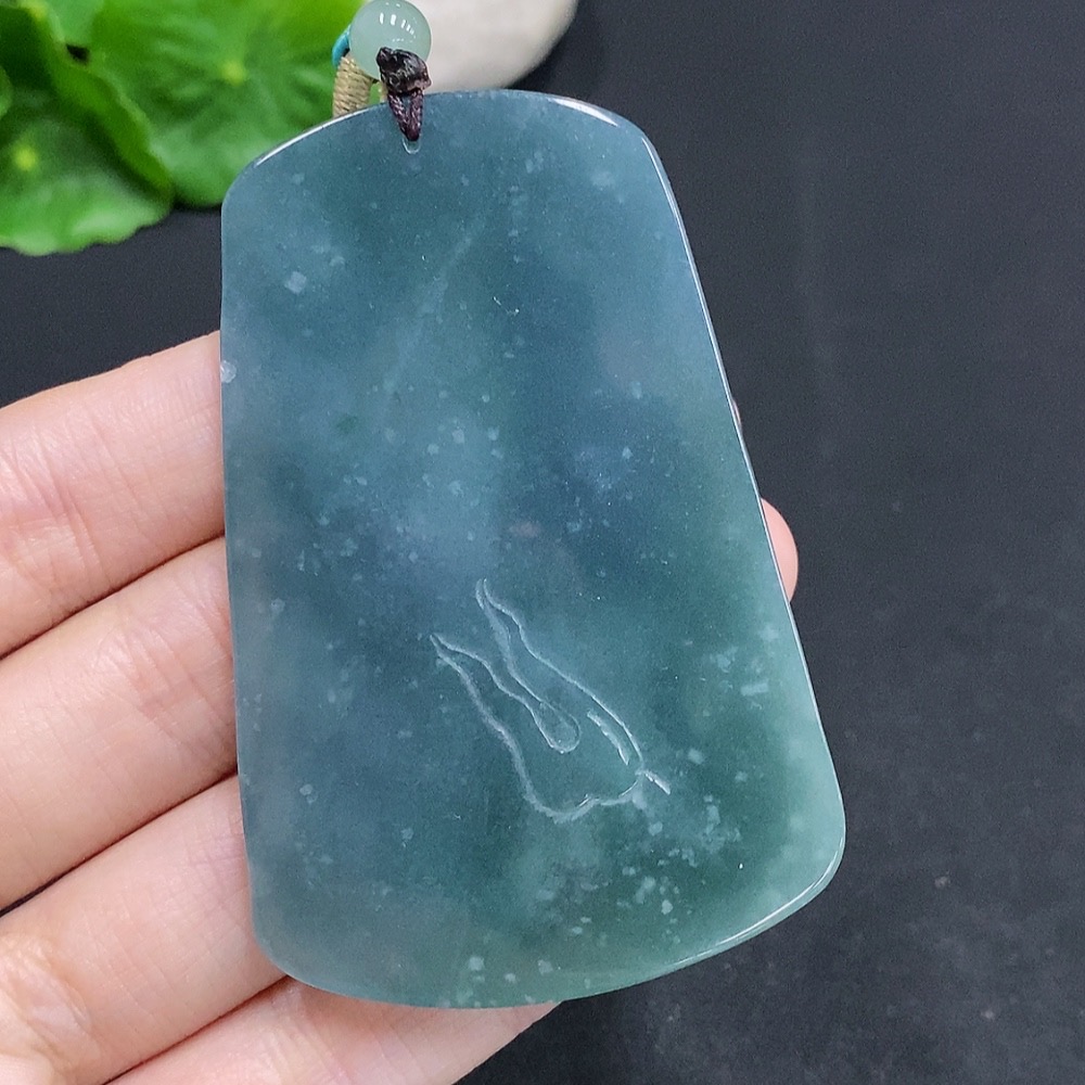 F30489516 JadeiteDragon Soaring Across the Seas Pendant