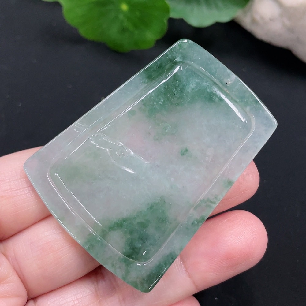 F28288253 JadeiteLandscape Pendant, Total Weight Approximately 23.4g