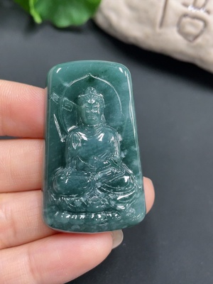 F19151847 Jadeite Pendant Guanyin Total Weight 20.319g