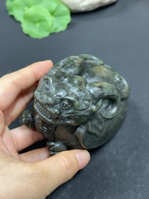 H41905444 和田玉摆件     龙龟     货品总重约520g