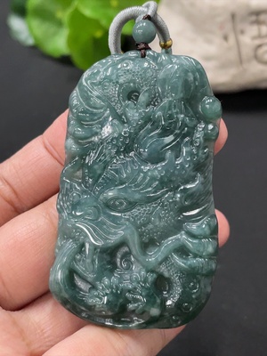 F32821264 JadeiteDragon Pendant Total Weight: Approx. 38.28g