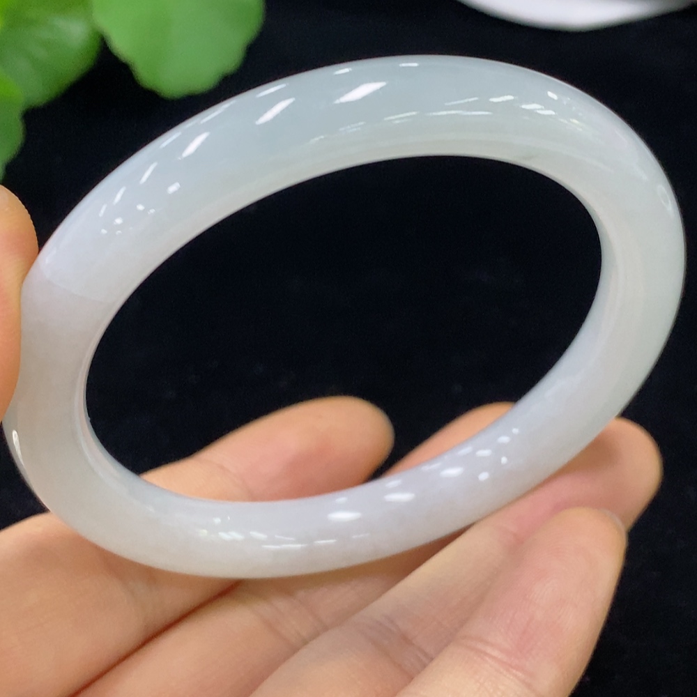 F35137280 Jadeite Round Bangle Total Weight Approx. 36.64g Size 53.6