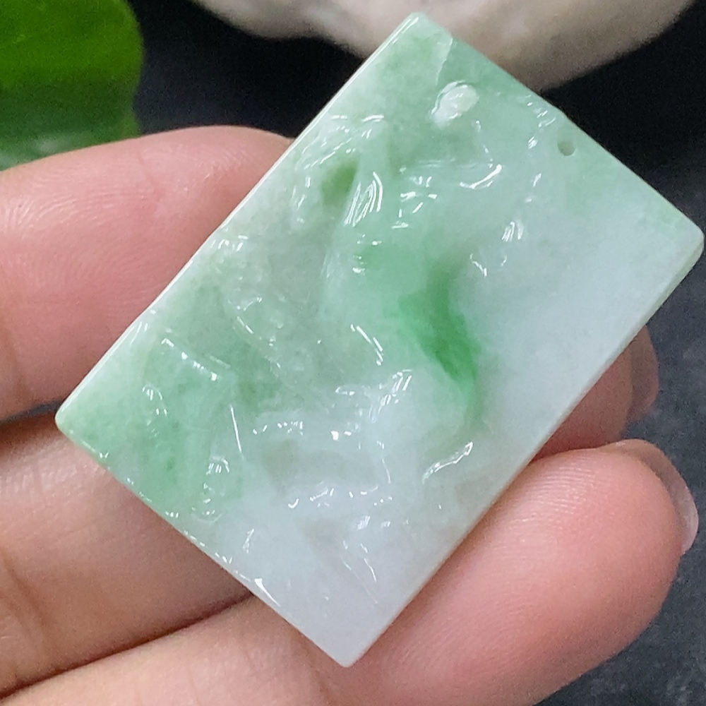 F34030282 Jadeite Pendant Success Achieved Immediately Total Weight Approx. 9.35g