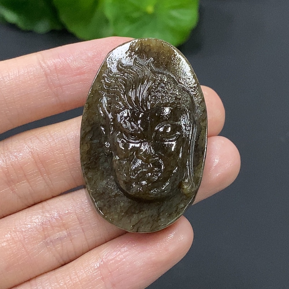 H09461162 Hetian Jade "A Moment of Thought" Pendant Total Weight 25.8g