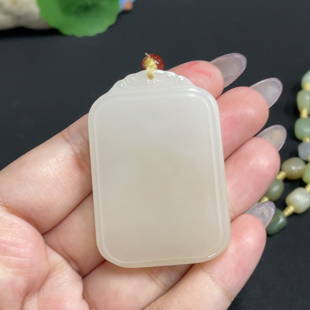 H33902137 Hetian Jade Pendant, Plain Pendant