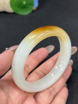 H41923007 和田玉正圈手镯 圈口55.9 货品总重约59.7g