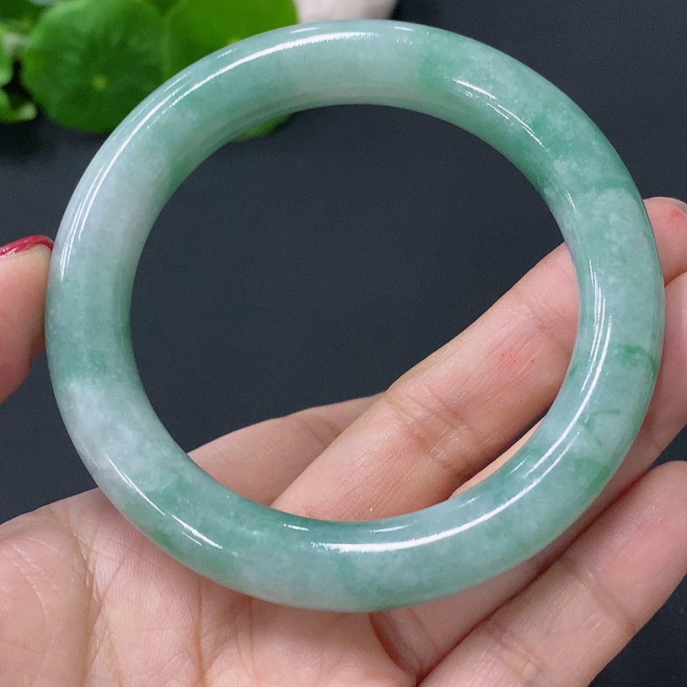 F26942538 Jadeite Round Bangle Size 53mm Total Weight Approx. 59.25g