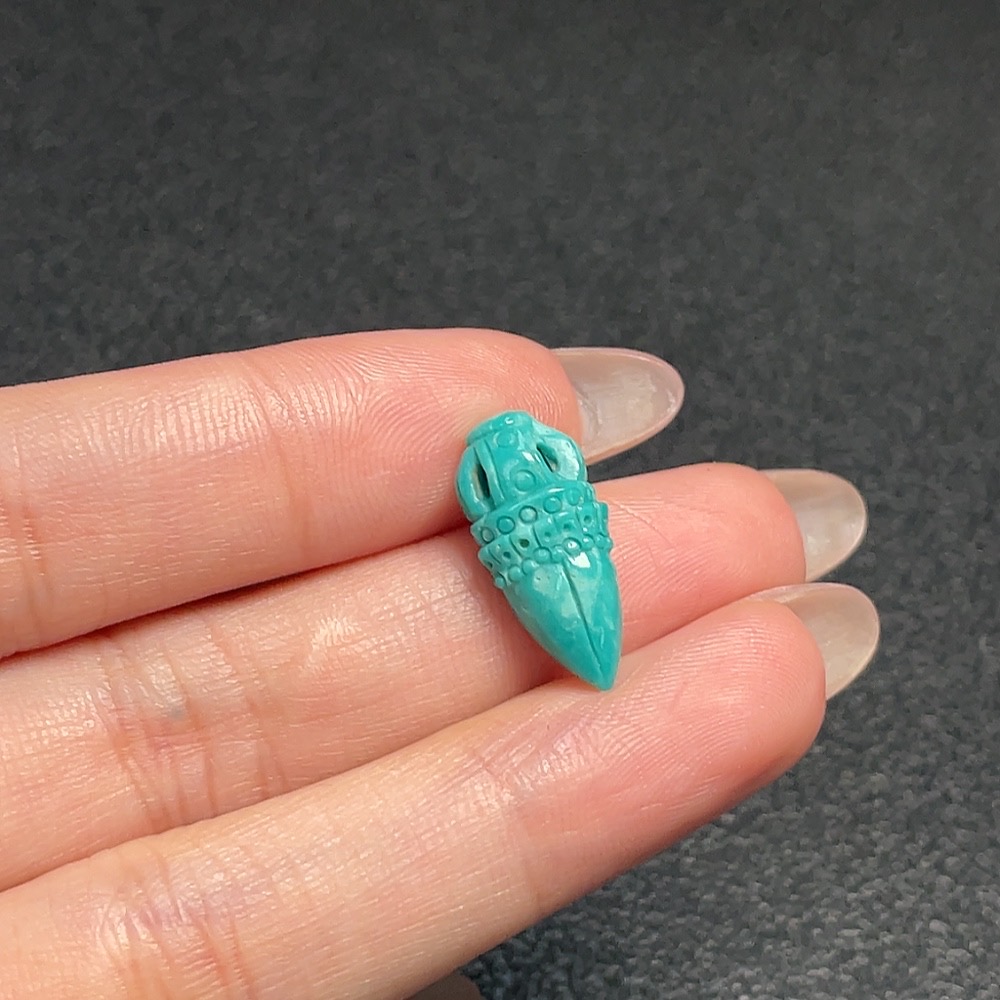 C34992309 Turquoise Pendant with Other Mineral Components, Total Weight Approx. 1.33g