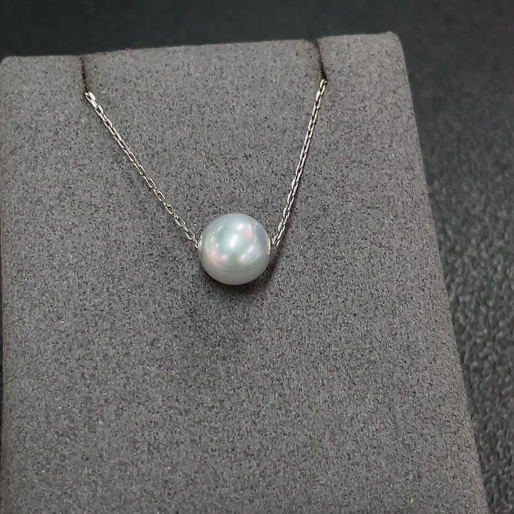 C32784572 Seawater Pearl Necklace Non-Gold Color Origin Undetermined Total Weight Approx. 2.09g With Chain Size Approx. 8.6mm
