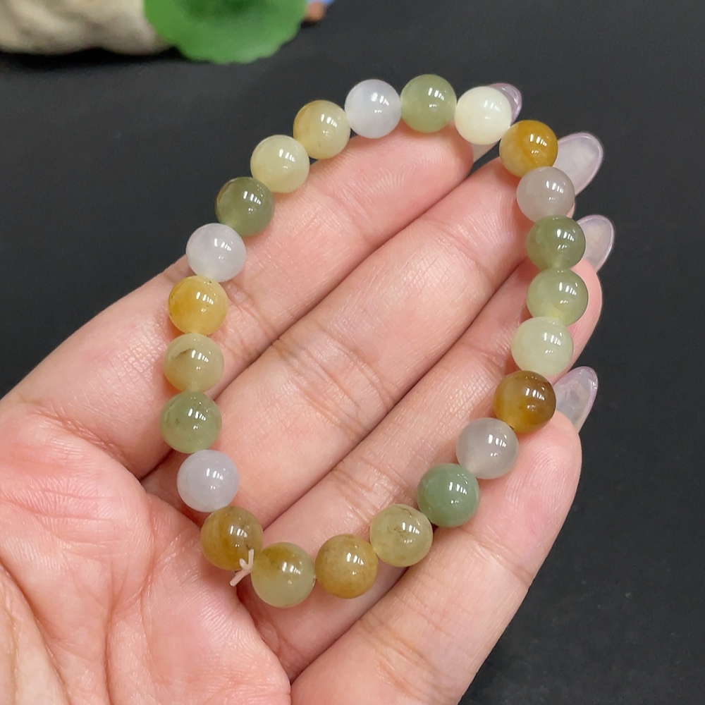 H34972669 Hetian Jade Bracelet, Approx. 7.6 mm, Total Weight Approx. 17.4g
