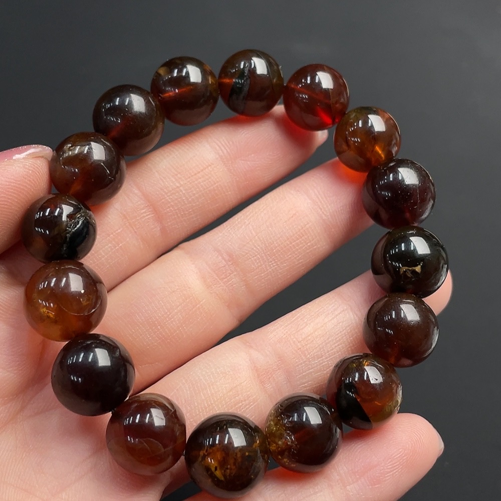 C26938037 Amber Beeswax Bracelet Total Weight Approx.16g Size 12.1mm