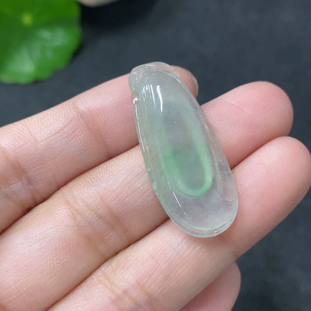 F33887466 Jadeite Pendant Fu Gua Total Weight Approx. 3.25g