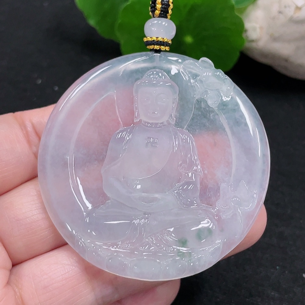 F33827376 JadeiteBuddha Pendant