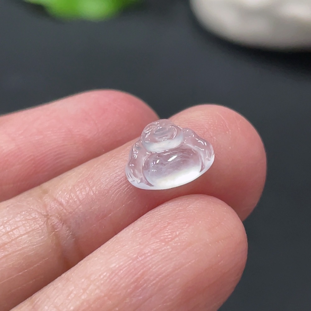 F30449446 Jadeite Buddha Inlay Piece