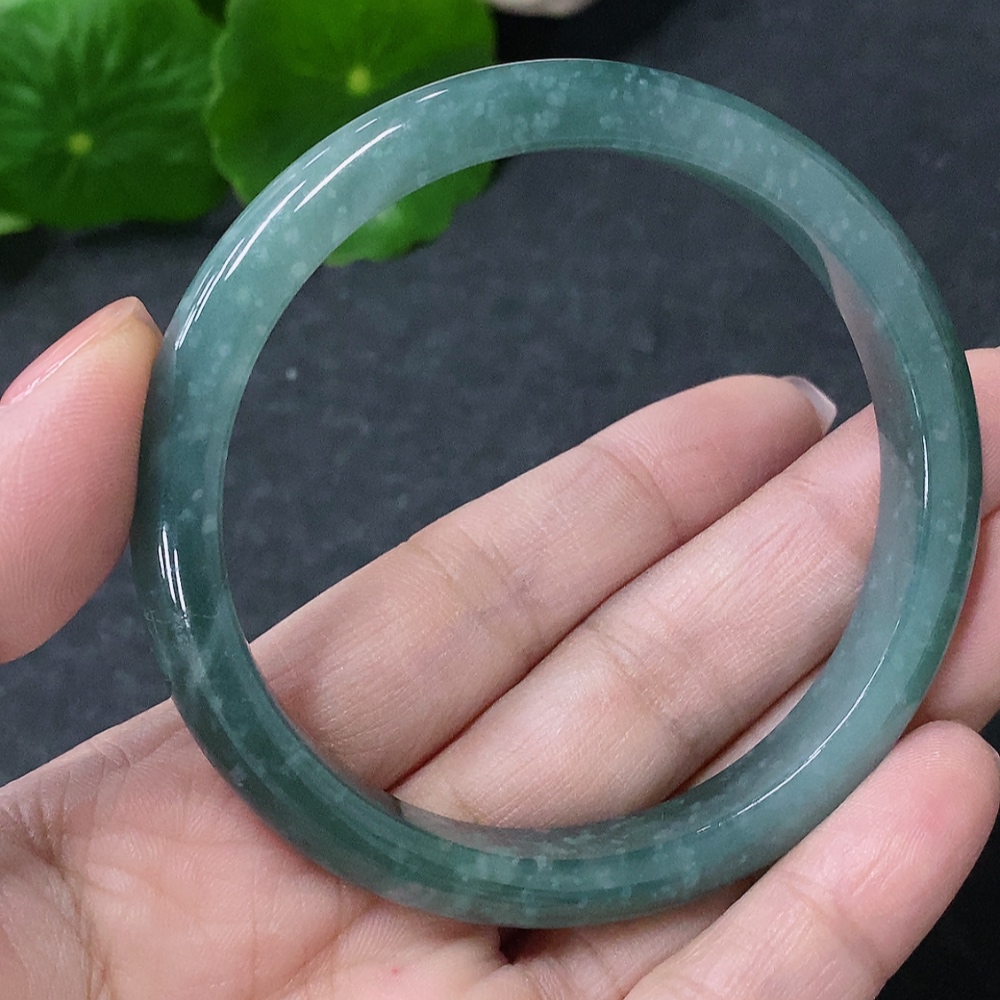 F34043710 Jadeite Round Bangle Size 53.2mm Total Weight Approx. 29.7g